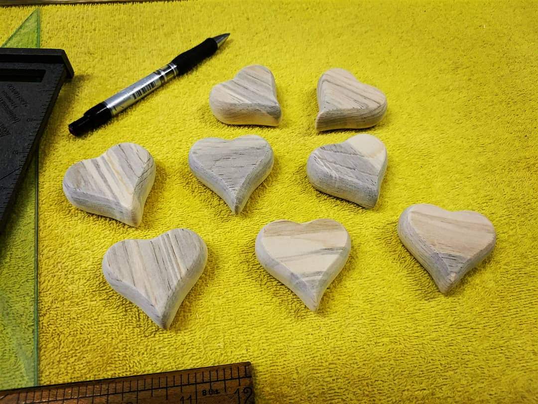 Blue Pine Hearts - by Lillie Stones